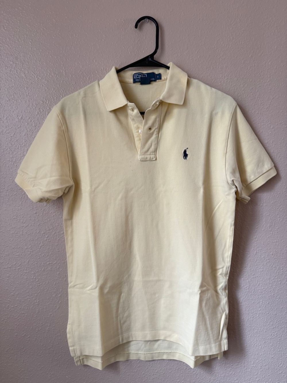 Polo by Ralph Lauren Men's Polo Shirt - Yellow with Navy Pony